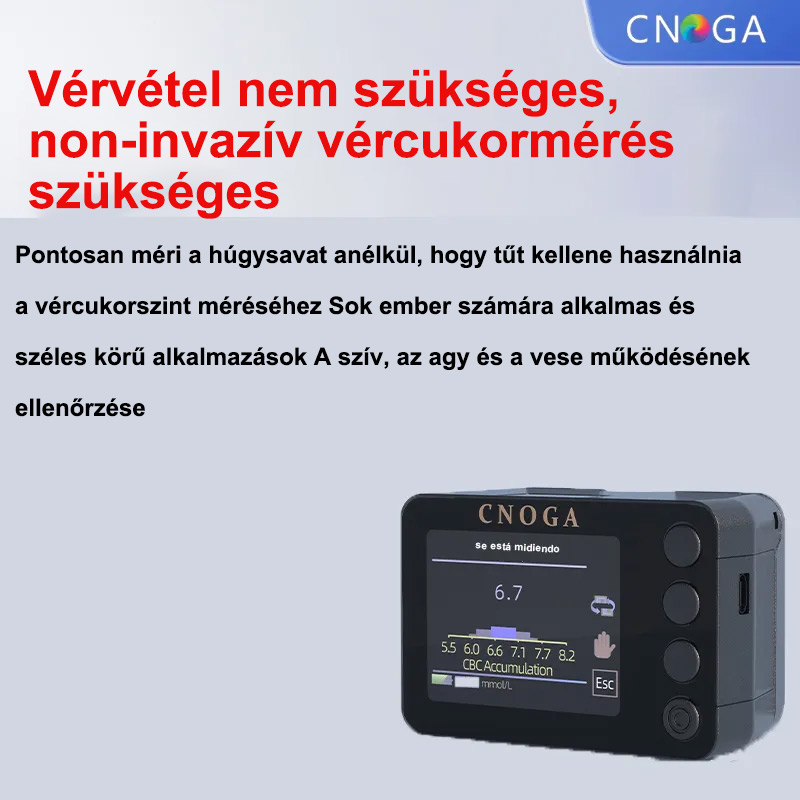 CNOGA non-invazív vércukor